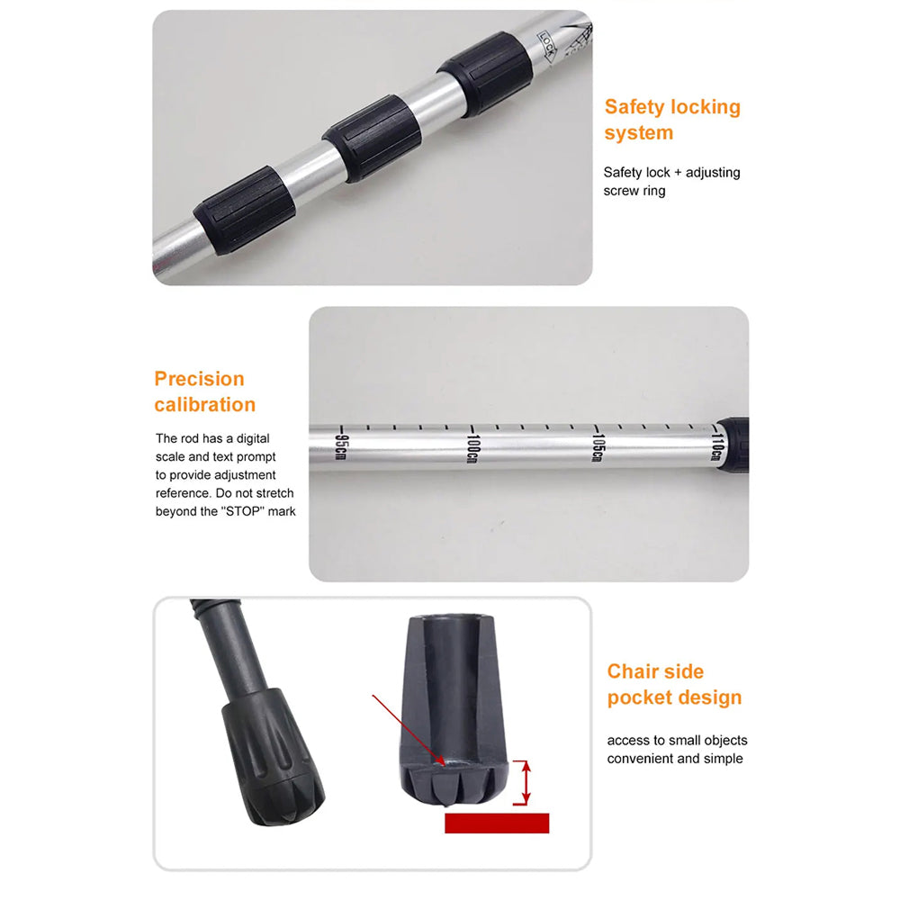 TrekPixin Lightweight Foldable Aluminum Hiking Pole