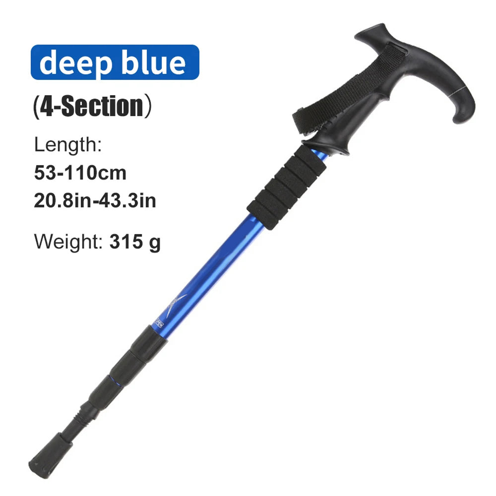 TrekPixin Ultralight Foldable Aluminum Alpenstock Hiking Pole