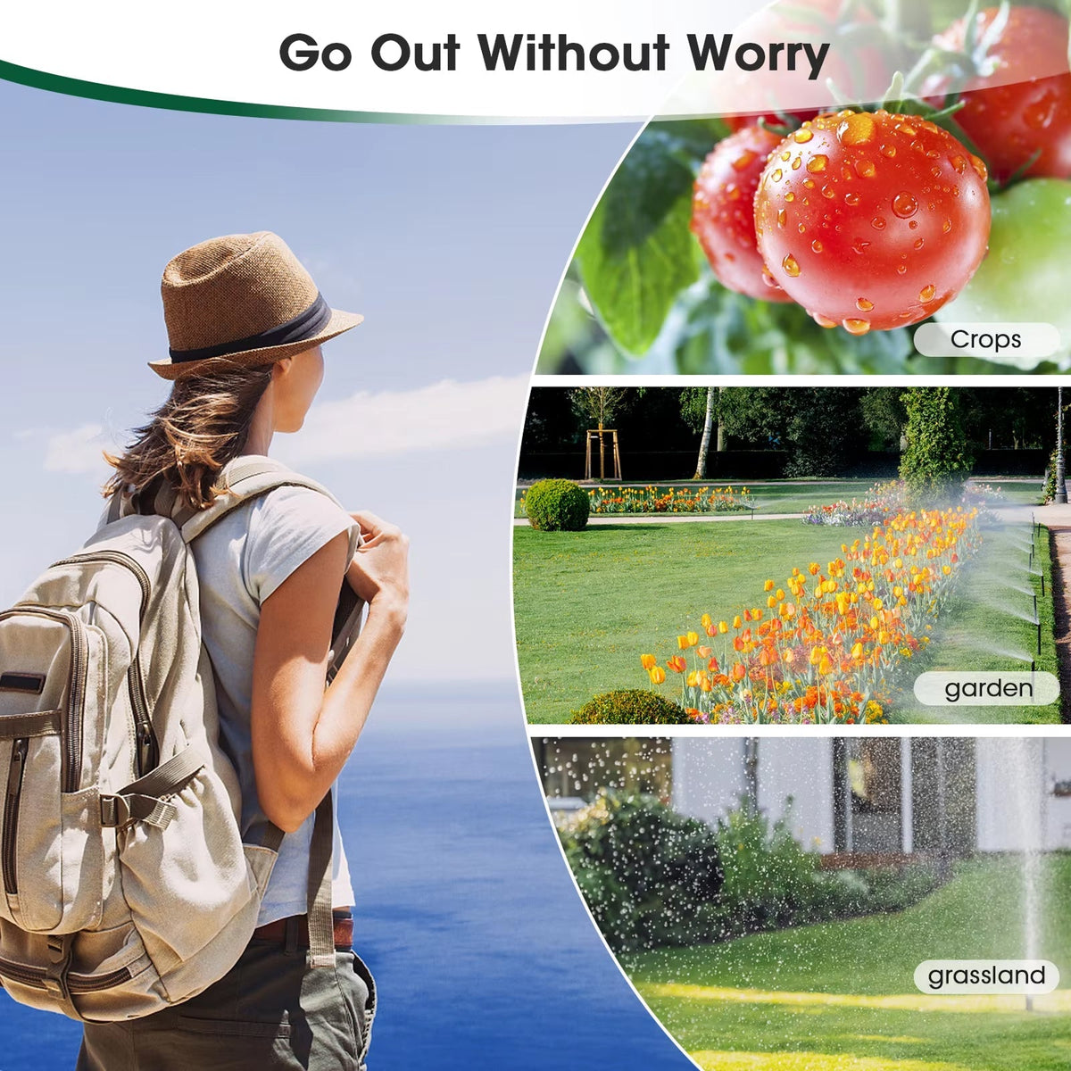 ViGratix Smart Dual-Zone Garden Irrigation Controller with Rain Delay