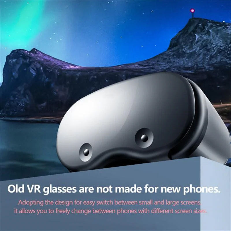 VisorXki 120° Wide-Angle VR Headset for 5-7 Inch Smartphones