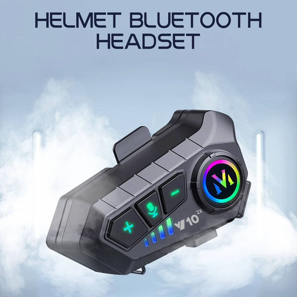 VoxiRide Bluetooth 5.3 Waterproof Motorcycle Intercom 500M