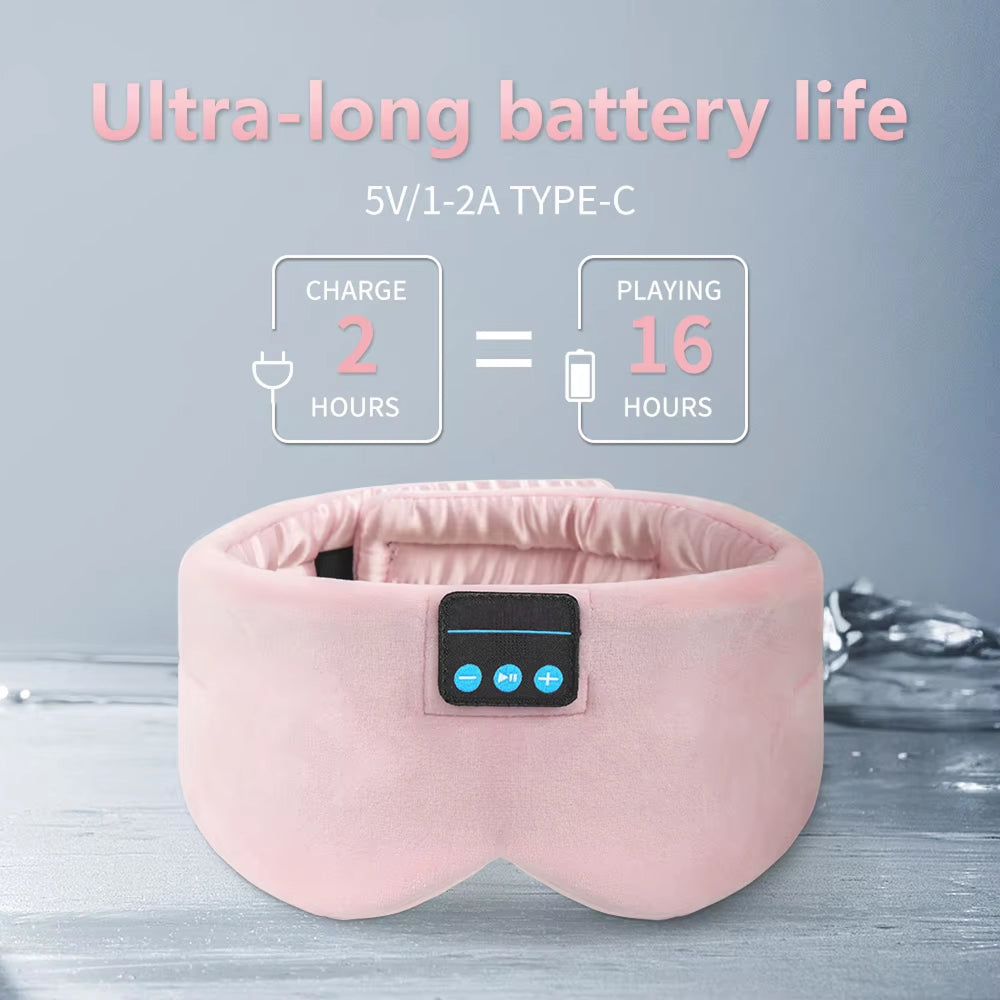ZendBeatx Mulberry Silk Bluetooth Sleep Mask & Headphones