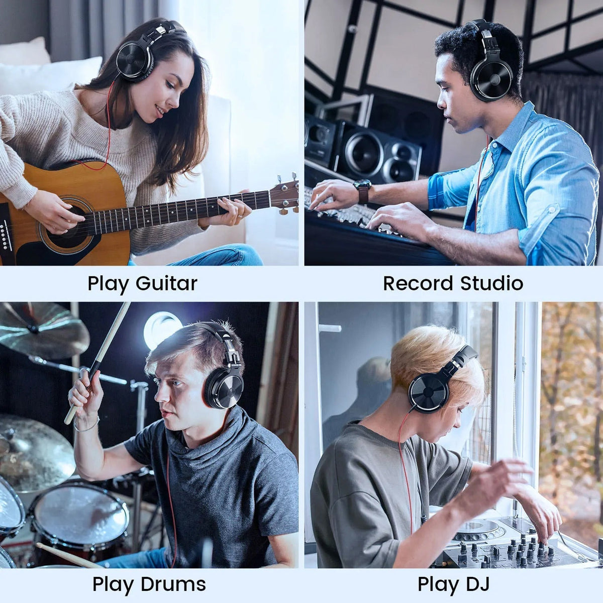 ZetaNase  - Professional Studio Headphones for Mixing and DJing