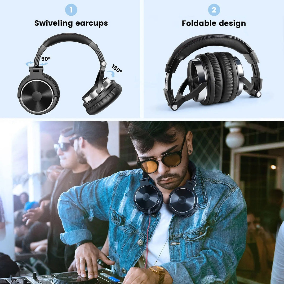ZetaNase  - Professional Studio Headphones for Mixing and DJing