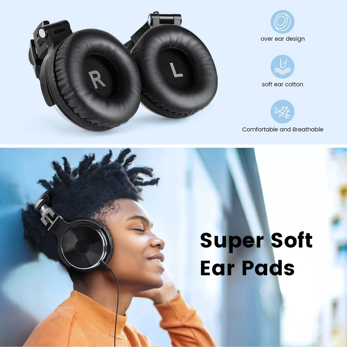 ZetaNase  - Professional Studio Headphones for Mixing and DJing